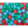Spiel- und Ballkugeln 75mm, 500er Beutel, transparent R/Gr/Bl Spiel- und Ballkugeln 75mm, 500er Beutel, transparent R/Gr/Bl